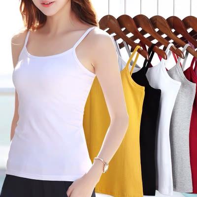 China 2022 QUICK DRY new summer women's spring and slim fit and soft suspender TANK TOP modal knitted sleeveless vest for sale