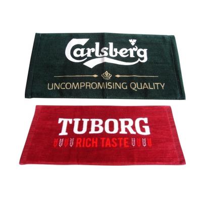 China QUICK DRY High Quality Custom Printed 100% Cotton Beer Bar Towel for sale