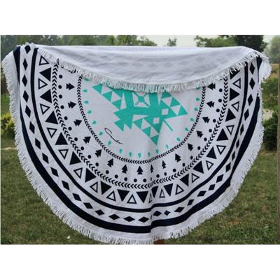 China Mandala QUICK DRY Universal Circular Sand Free Beach Towel for sale