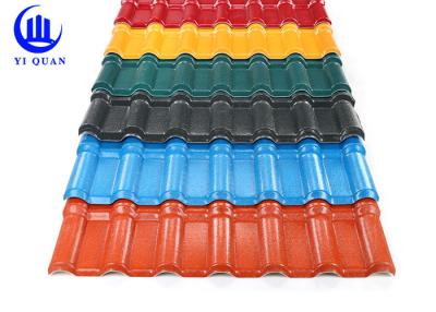 China Bouwmateriaal ASA Plastic Sheet For Roof met Tegel die van het de Harsdak van Pvc de Synthetische wordt aangepast Te koop