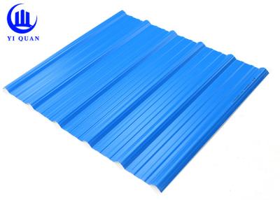 China PVC Blue Corrugated Plastic Roofing Tiles Polycarbonate Corrugated Carport Plastic Sheets for sale