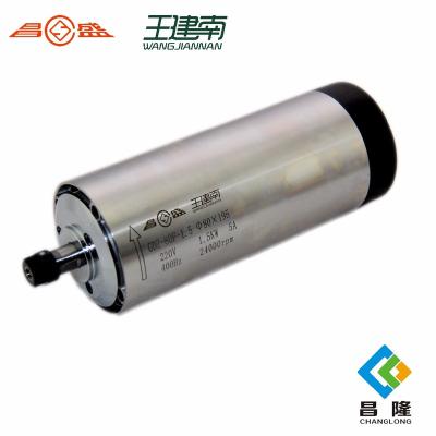 China Engraving Manufacture 1.5kw Round Air Cooled Spindle High Speed ​​Three Phase Asynchronous Motor For CNC Wood Carving Router for sale