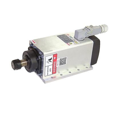 China 3.5kw Square Air Engraving Cooled Electric Spindle Motor With Flange For CNC Machine for sale