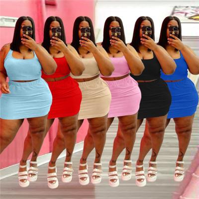 China Plus Size 4Xl 5Xl Summer Sleeveless Sports Set Women Breathable Sleeveless Top Two Piece Casual Set Women for sale