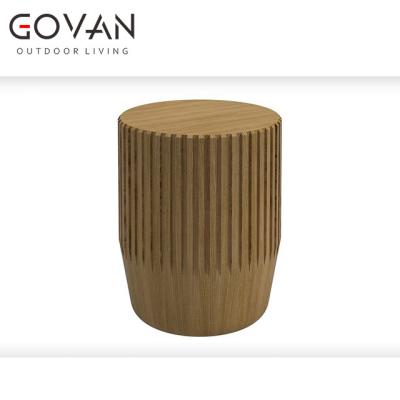 China Teak Modern Outdoor Solid Wood Leisure Patio Garden Style Furniture Side Table for sale