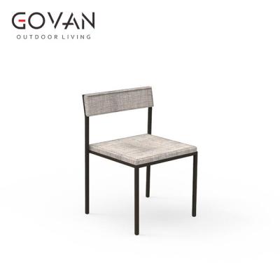 China Simplicity Design Modern Home Hotel Restaurant Outdoor Dining Chair Stainless Steel Restaurant Dining Chair For Garden for sale