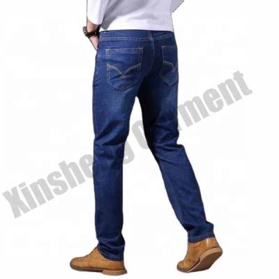 China New Design Pants Men's QUICK DRY Cowboy Stretch Jeans Slim Formal Loose Waist Men's Jeans Wholesale Straight More Fit for sale