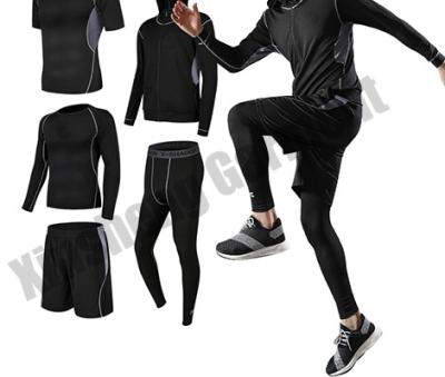 China Wholesale Sport Training 2021 New Design Mens Tracksuit Sportswear Wear Breathable Fitness Running Clothing Workout For Men for sale