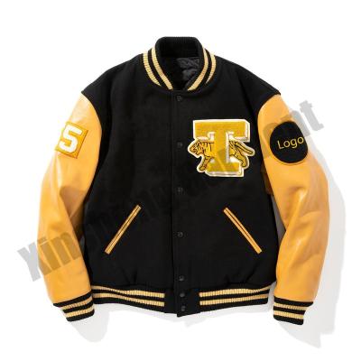 China High Quality Chenille Embroidery Mens College Letterman Jacke Baseball Maker Patch QUICK DRY Jacket for sale