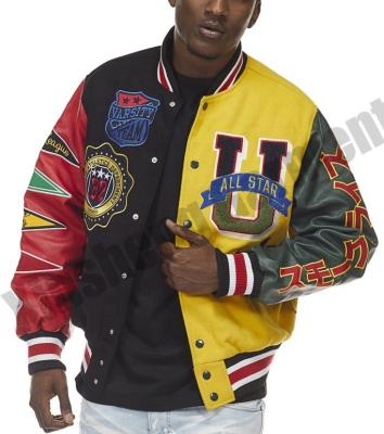 China Custom Manufacturer Wool Varsity Jacket Chenille Coat OEM Men's Letterman Jacket Embroidery Patches Sports QUICK DRY for sale