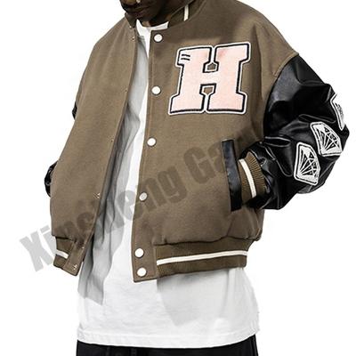 China Custom Fashion News Design Letterman Baseball Varsity Bomber Jacket Men Loose QUICK DRY Varsity Jackets for sale