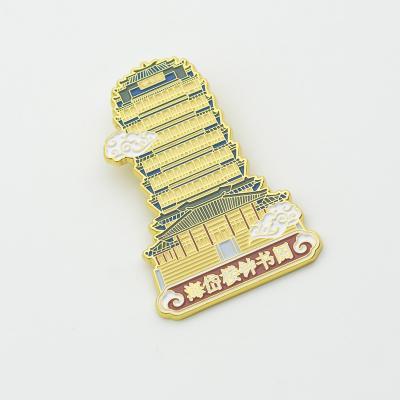 China China Metal Badges Suppliers Shiny Architectural Hard Enamel Badges Soft Badges Customized Magnetic Enamel Logos for sale