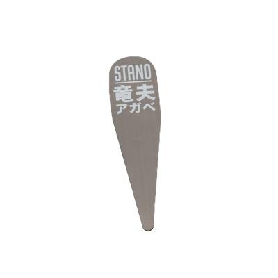 China China Wholesale Customized Metal Crafts with Logos Stainless Steel Gun Black Brushed Metal Bookmarks for sale