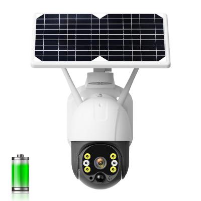 China Cámara CCTV solar del panel solar de la prenda impermeable de la detección de movimiento de la cámara de Tuya 4G PTZ del empuje de la alarma en venta