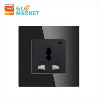 China Glomarket Tuya Smart Universal Wifi Smart Plug Socket Wireless Voice Remote Control for sale