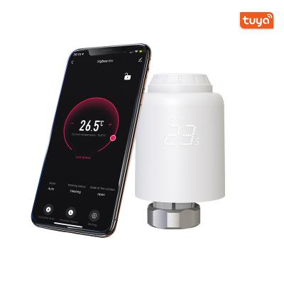 中国 ZigBee WIFI スマート サーモスタット ラジエーター バルブ デジタル プログラム可能 スマート温度コントローラー 販売のため