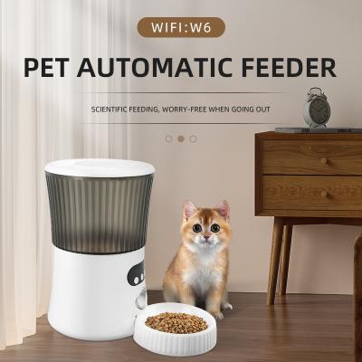 Китай Glomarket Smart Tuya Pet Автоматическая кормушка Wi-Fi 6L Приложение для корма для собак и кошек Пульт дистанционного управления с камерой Автоматическая кормушка для домашних животных продается