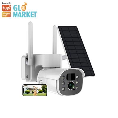 China Van de de Camera Bidirectionele Stem van Glomarkettuya Zonneptz APP van de de Intercomhd Steun Controle Openlucht Waterdicht Smart Camera Te koop