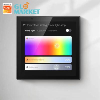 China Entrada elegante de Tuya Zigbee del mando a distancia por infrarrojos del panel de control de Wifi 4 pulgadas en venta