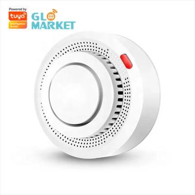 China Sirena de la notificación 80DB de SMS de la alarma remota del control del APP del detector de humo de Tuya Smart WiFi en venta