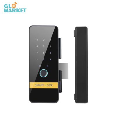 Китай Glomarket Smart Tuya Glass Door Lock Пароль отпечатков пальцев Дистанционный разблокировка Виртуальный пароль Анти-Гип Функция 3D Фейс-Блокировка продается