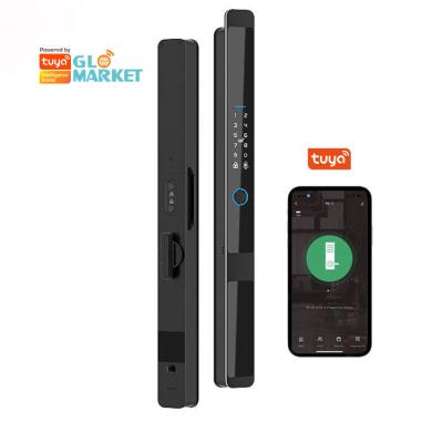 Chine Glomarket Security Cerradura Inteligente Security Home Automatic Electric Wifi Fingerprint Digital Tuya Smart Door Lock à vendre