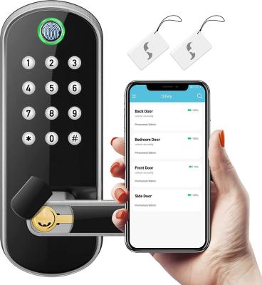 China Glomarket Smart Home Security Digital Lock Tuya Wifi Keyless Fingerprint Biometric Intelligent Door Lock for sale