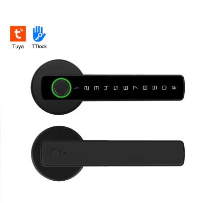 China Glomarket Tuya Ble Smart Lock Sicherheit Elektronische Schlüssellose Smart Door Handle Lock Innenraum Schloss zu verkaufen