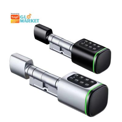 Cina Glomarket Tuya Ttlock Smart Digital Keyless Door Lock Cylinder Combinazione Password & Card Serratura elettronica Silindri di serratura intelligente in vendita