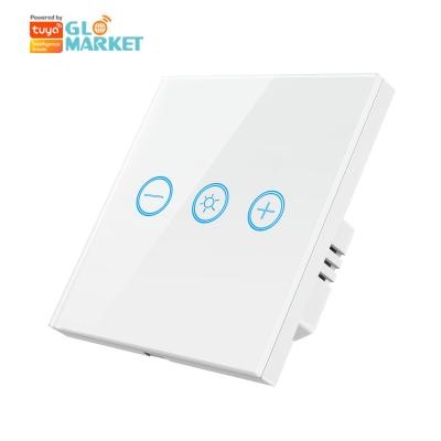 China Glomarket Glass Touch Panel Tuya Wifi Bulb Wireless Remote Adjustable Light Dimmer Touch Switch Smart For Light Bulbs for sale