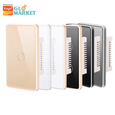 China Glomarket Tuya Smart Switch Wifi US Electric Wall Switch Google Home Alexa Light Lamp Touch Switch App Control for sale