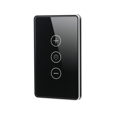 China Glomarket Digital Smart Switch Light Wifi Dimmer Wireless Glass Touch Wall Light Switch Panel Tuya Controle remoto com Alexa à venda