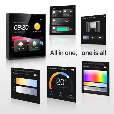 China Glomarket Smart Home Control Panel Touchscreen 4 Zoll Multifunktionales WLAN-Heim Hintergrundmusiksystem Tuya Zigbee Gateway zu verkaufen