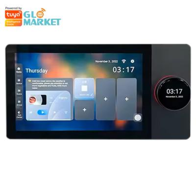 Chine Glomarket Tuya Wifi Smart 7 pouces Panneau de commande multifonctionnel Ble musique mur écran tactile Zigbee Hub Gateway contrôle central à vendre