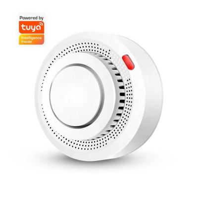 China Glomarket Wholesale Tuya Smart Smoke Detector Wireless Remote Alarm Household Smoke Sensor OEM Support for sale