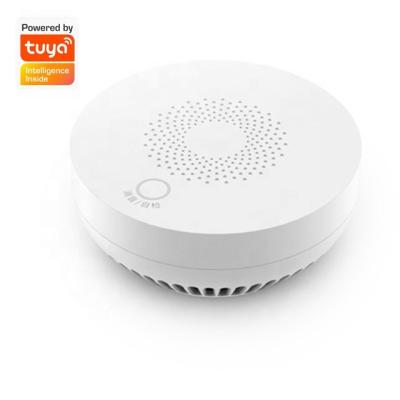 China O alarme esperto da tampa plástica fuma o sensor do agregado familiar do controle do App de Tuya do detector de Zigbee à venda