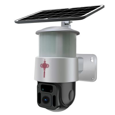 Cina Glomarket Tuya Wifi Wireless Solar Power Ip Solar Floodlight PTZ Camera Outdoor Network Camera Home Security System in vendita