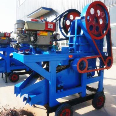 China Customized Mining Jaw Crusher Production Line With Vibrating Screen , Small Stone Crusher Production Line for sale