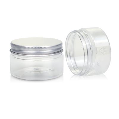 China Wholesale Plastic Cosmetic Jars 50ml 120ml Cosmetic Cream Storage Container With Screw Cap Lids for sale