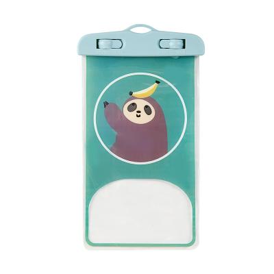 China 2021 Wholesale Custom Anti-fall cartoon transparent mobile phone waterproof bags&cases for phone toy for sale