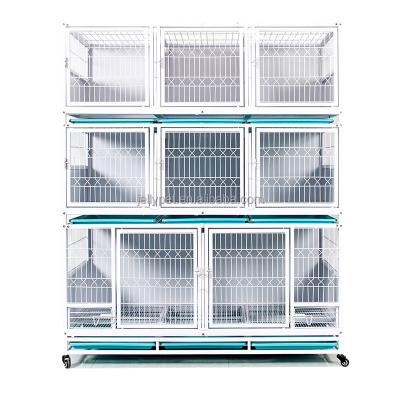 China Breathable Fast Shipping Small And Medium Metal Dog Kennels Foldable Cage for sale