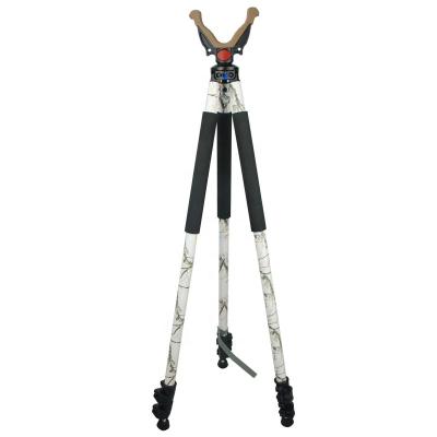 China New Supply Goods 2020 AOQIDA Hunting Aluminum Material Telescopic Shooting Sticks Camping Tripod Hunting Sticks Gun Holder for sale