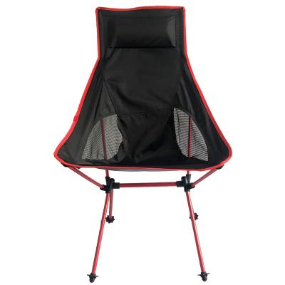 China 2020AQD Modern Aluminum Beach Chair Folding For Fishing Camping Long Logo Moon Metal OEM Customized Frame Style for sale