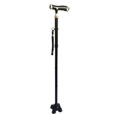 China New 2020 AOQIDA supply folding alum walking stick/aluminum cane for old man with LED for sale