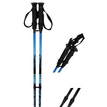 China Alpine efficiency alum poles/carbonfiber ski/traveling ski pole nordic walking pole and trekking pole for sale