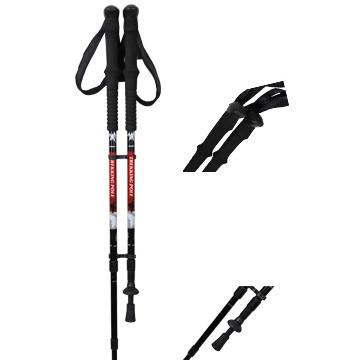 China Durable EVA Grip Telescopic Aluminum 7075 /6061 Outdoor Canes / Trekking Pole / Hiking Stick With Quick Lock System for sale