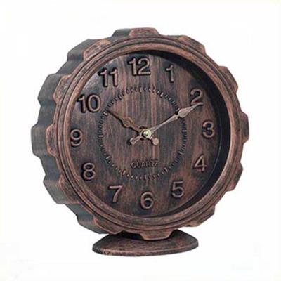 China Europe 7 Inch 3D Promotional Retro Antique Custom DIY Wall Clock for sale