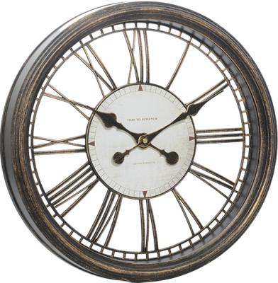 China Europe wholesale quartz plastic decorative antique wall clocks retro for sale