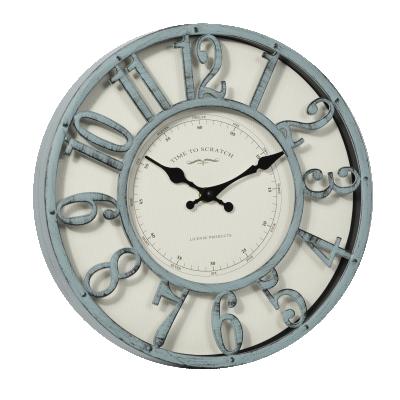 China Antique Style Retro 12 Inch Quartz Brass Vintage Skeleton And Dial Round Paper Wall Clock for sale