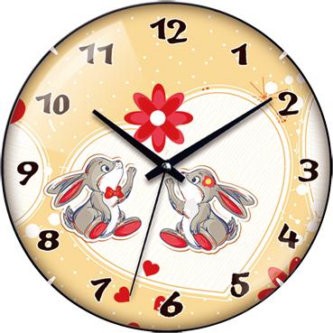 China WH-6766 Cartoon Cartoon Animal With Special Design Dial Children Wall Clock for sale